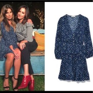 Ulla Johnson silk Gertie dress in indigo blue NWT
